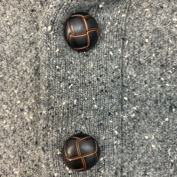 UNTUCKit Gordonne Sweater Mens L Large Gray Lambswool Nylon Blend Polo Collar - Picture 10 of 13